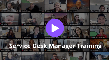 Service Desk Manager Training