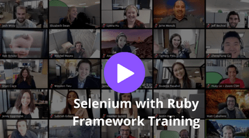 Selenium with Ruby Framework Training